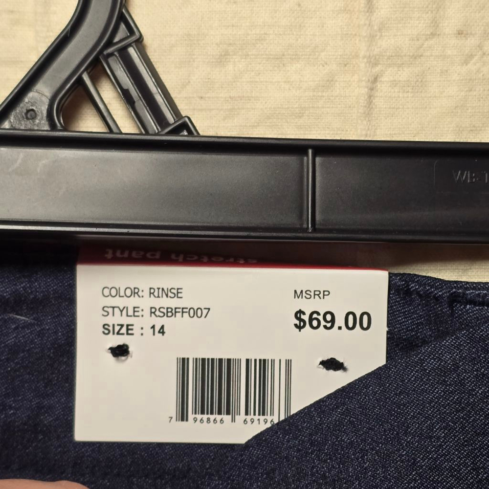 Women's Rafaella Navy Plus Size 14 Ankle & Cropped Stretch Pants - Picture 5 of 7